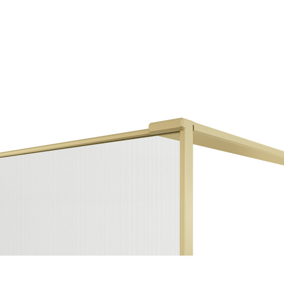 Душевая перегородка Vincea Walk-In 100 см VSW-7HS100GWG (стекло 8 мм) золото/ламинированное с золотыми нитями фото 3