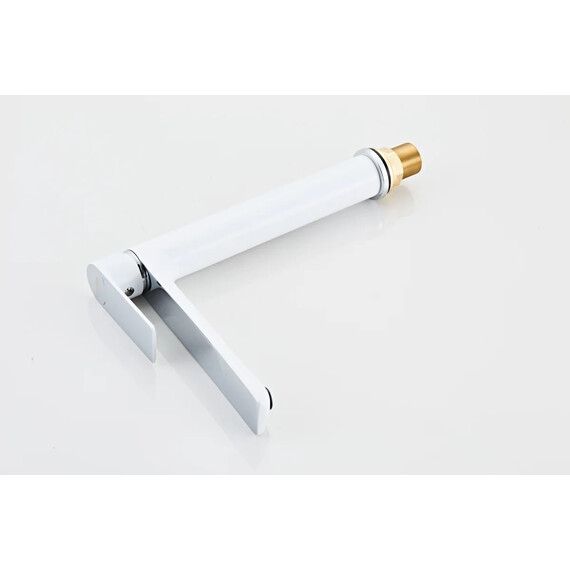 Смеситель для раковины высокий Haiba HB11505-8, белый/хром фото 9