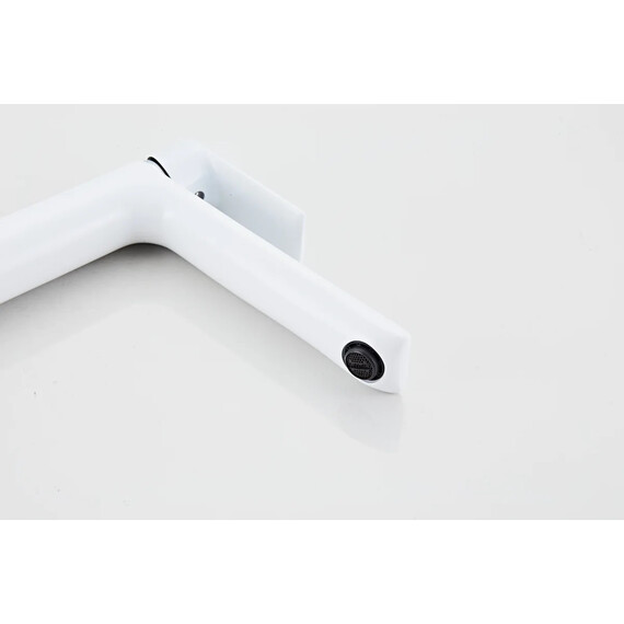 Смеситель для раковины высокий Haiba HB11505-8, белый/хром фото 8