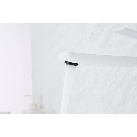 Смеситель для раковины высокий Haiba HB11505-8, белый/хром фото 13