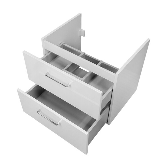 Тумба подвесная с раковиной Azario Ника 60 см CS00106461 (раковина Monte Neo 60) белый глянцевый фото 6