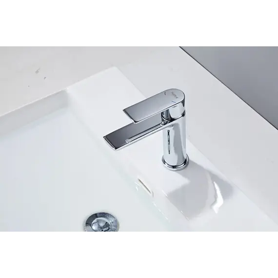 Душевой комплект Haiba: Душевая стойка HB24505 + смеситель для раковины HB10505, цвет хром фото 6