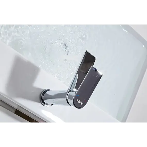 Душевой комплект Haiba: Душевая стойка HB24505 + смеситель для раковины HB10505, цвет хром фото 12