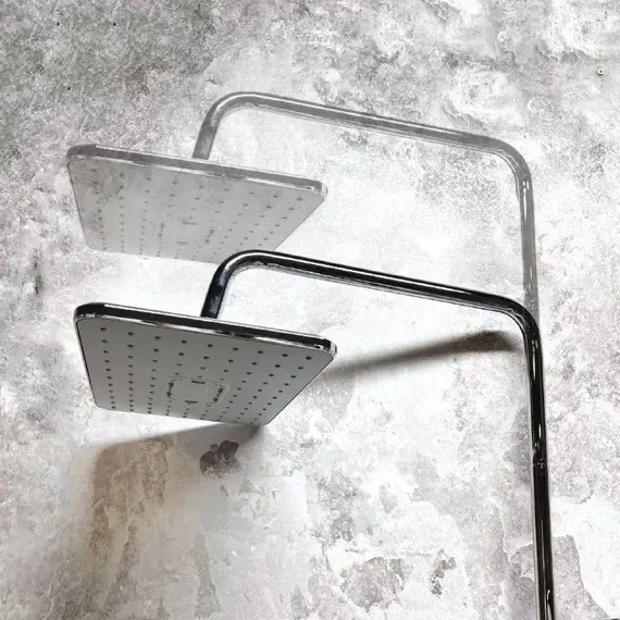 Душевой комплект Haiba: Душевая стойка HB24505 + смеситель для раковины HB10505, цвет хром фото 22