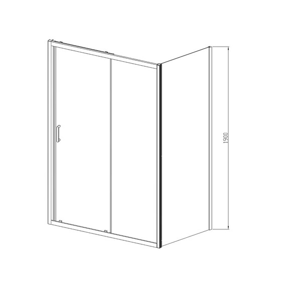 Душевое ограждение Vincea Alpha 140x80 см VSR-3AL8014CLG, золото/прозрачное фото 3