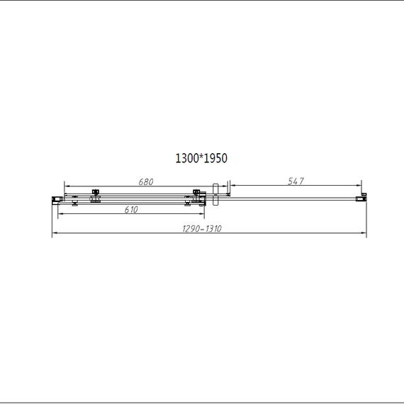 Душевое ограждение Vincea Como-N 130x100 см VSR-4CN1013CGB (стекло 8 мм) чёрный/тонированное фото 6