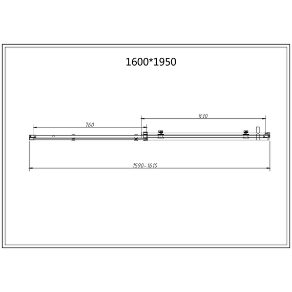 Душевое ограждение Vincea Como-N 160x100 см VSR-4CN1016CL (стекло 8 мм) хром/прозрачное фото 7