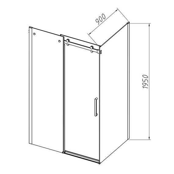 Душевое ограждение Vincea Como-N 120x90 см VSR-4CN9012CL (стекло 8 мм) хром/прозрачное фото 8