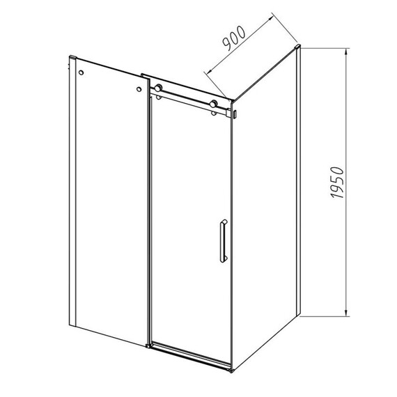 Душевое ограждение Vincea Como-N 130x90 см VSR-4CN9013CGB (стекло 8 мм) чёрный/тонированное фото 8
