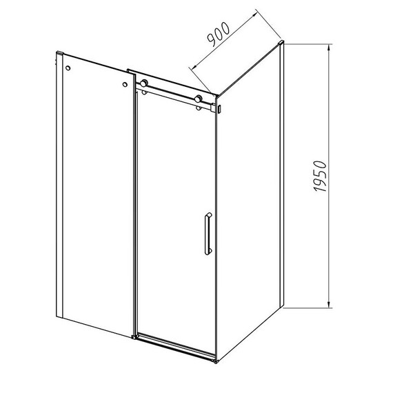 Душевое ограждение Vincea Como-N 160x90 см VSR-4CN9016CGB (стекло 8 мм) чёрный/тонированное фото 8