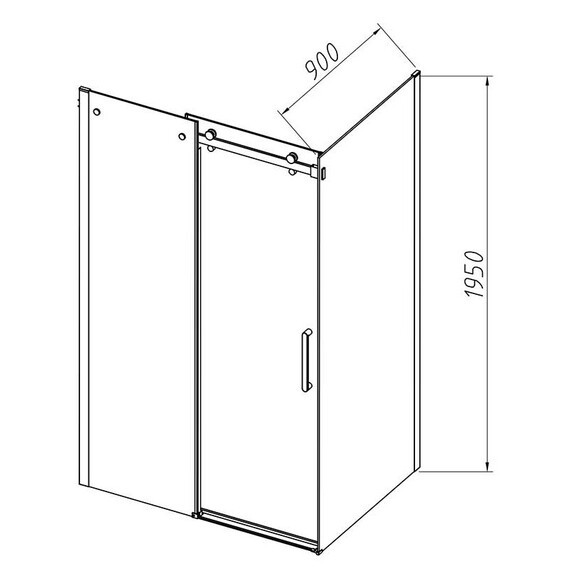 Душевое ограждение Vincea Como-N 160x90 см VSR-4CN9016CL (стекло 8 мм) хром/прозрачное фото 8