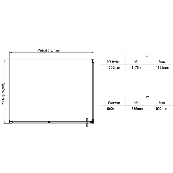 Душевое ограждение Vincea Slim 120x90 см VSR-4SLP9012CLG (стекло 8 мм) золото/прозрачное фото 5