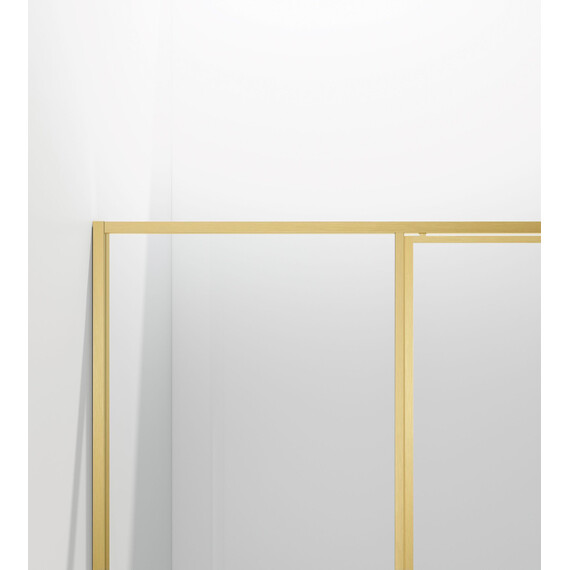Душевое ограждение Vincea Slim 120x90 см VSR-4SLP9012CLG (стекло 8 мм) золото/прозрачное фото 3