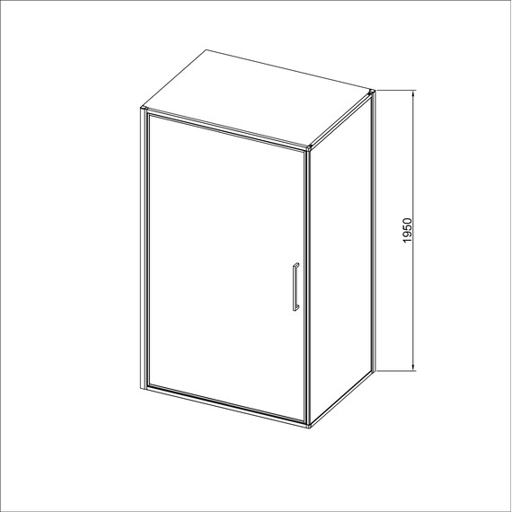 Душевое ограждение Vincea Slim 90x90 см VSR-4SLP9090CLGM (стекло 8 мм) вороненая сталь/прозрачное фото 3