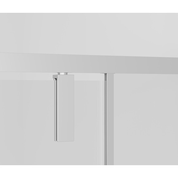 Душевое ограждение Vincea Slim-N 120x100 см VSR-4SNP1012CLGM, вороненая сталь/прозрачное фото 2