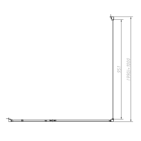 Душевое ограждение Vincea Slim-N 120x100 см VSR-4SNP1012CLGM, вороненая сталь/прозрачное фото 5