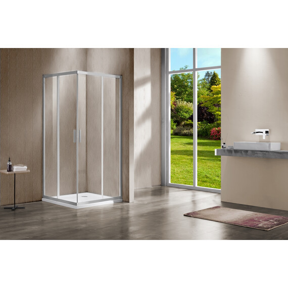 Душевое ограждение Vincea Garda 120x100 см VSS-1G1012CLBN, никель/прозрачное фото 2