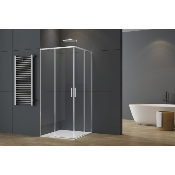 Душевое ограждение Vincea Soft 2 80x80 см VSS-3SO2800CL, хром/прозрачное фото 2