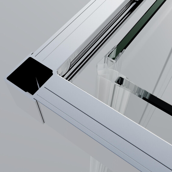 Душевое ограждение Vincea Soft 2 90x90 см VSS-3SO2900CL, хром/прозрачное фото 3