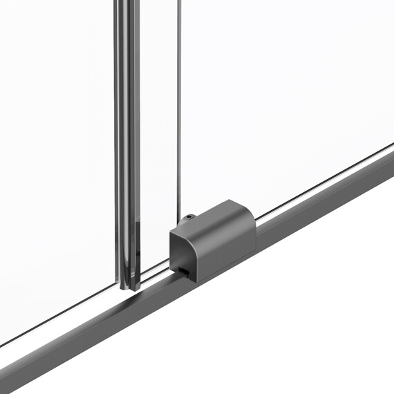 Душевая перегородка Vincea Walk-In 120 см VSW-1WSL120CLGM (стекло 8 мм) вороненая сталь/прозрачное фото 4