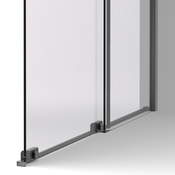 Душевая перегородка Vincea Walk-In 120 см VSW-1WSL120GSGM (стекло 8 мм) вороненая сталь/янтарь фото 3