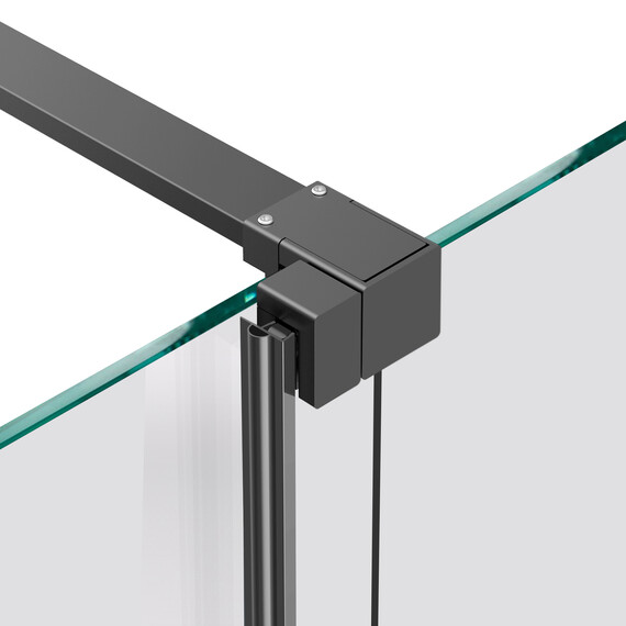 Душевая перегородка Vincea Walk-In 120 см VSW-1WSL120GSGM (стекло 8 мм) вороненая сталь/янтарь фото 4