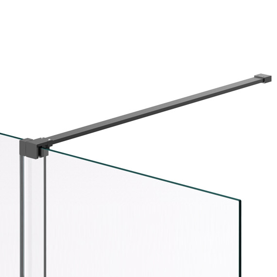 Душевая перегородка Vincea Walk-In 120 см VSW-1WSL120GSGM (стекло 8 мм) вороненая сталь/янтарь фото 6