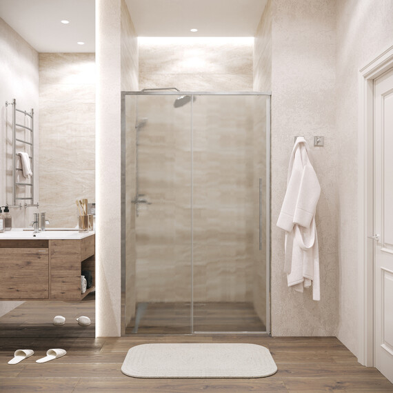 Душевая дверь Grossman  Galaxy 130 см 100.K33.01.130.10.02, хром/шиншилла фото 4