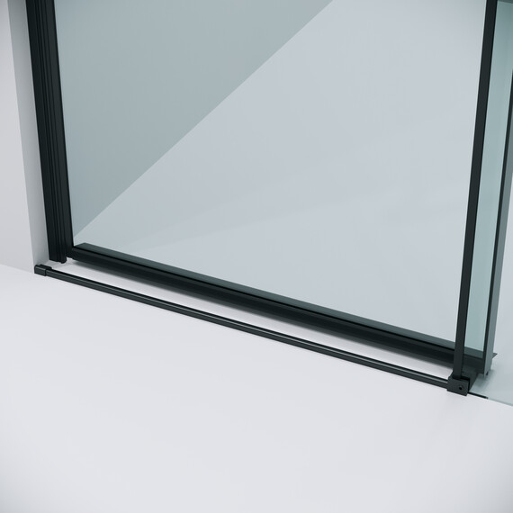 Душевая дверь Grossman  Classic 140 см 100.K33.04.140.21.00 (стекло 8 мм) чёрный/прозрачное фото 8