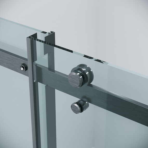 Душевая дверь Grossman  Classic 100 см 100.K33.04.100.42.00 (стекло 8 мм) оружейная сталь/прозрачное фото 9