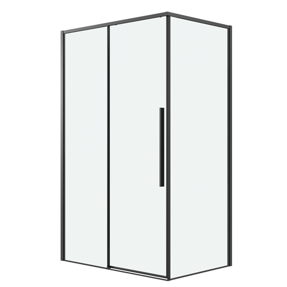Душевое ограждение Grossman Galaxy 110х100 см 120.K33.01.1110.21.00, чёрный/прозрачное фото 