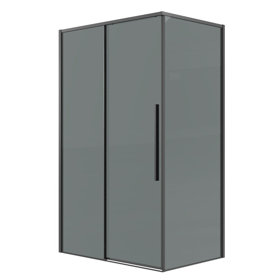 Душевое ограждение Grossman Galaxy 110х100 см 120.K33.01.1110.42.10, оружейная сталь/тонированное фото 