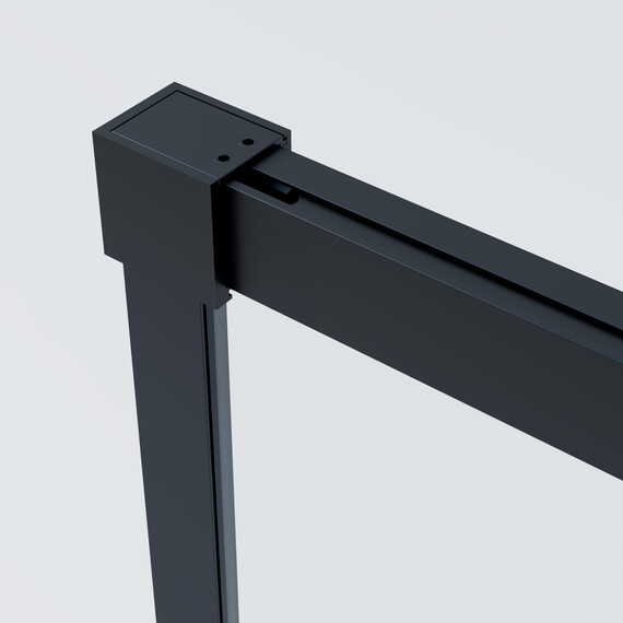 Душевое ограждение Vincea Soft 2 110x90 см VSR-3SO29011CLB, чёрный/прозрачное фото 5