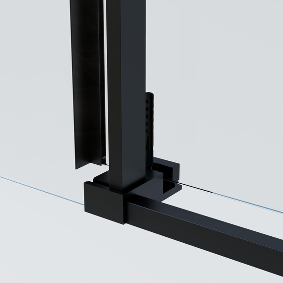 Душевое ограждение Vincea Soft 2 120x90 см VSR-3SO29012CLB, чёрный/прозрачное фото 3