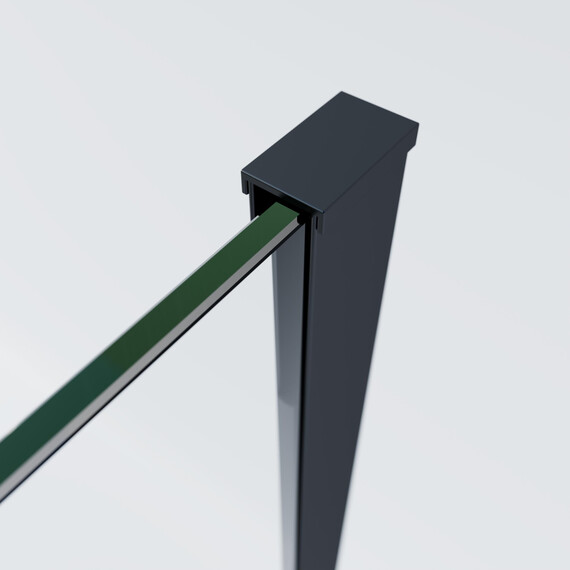 Душевое ограждение Vincea Soft 2 120x90 см VSR-3SO29012CLB, чёрный/прозрачное фото 8