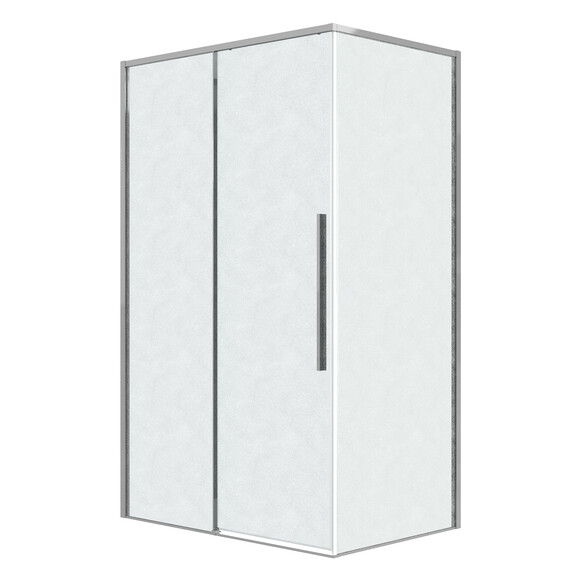 Душевое ограждение Grossman Galaxy 110х100 см 120.K33.01.1110.10.02, хром/шиншилла фото 