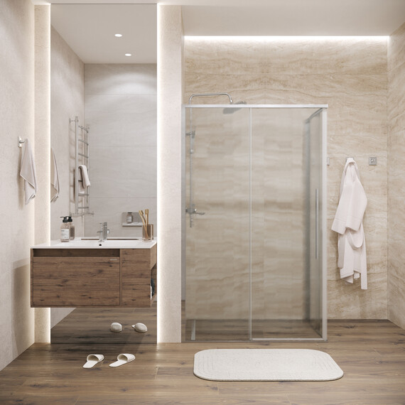 Душевое ограждение Grossman Galaxy 130х90 см 120.K33.01.1390.10.02, хром/шиншилла фото 3