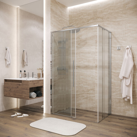 Душевое ограждение Grossman Galaxy 100х100 см 120.K33.01.1010.10.02, хром/шиншилла фото 5