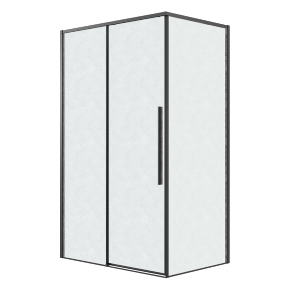 Душевое ограждение Grossman Galaxy 120х100 см 120.K33.01.1210.21.02, чёрный/шиншилла фото 