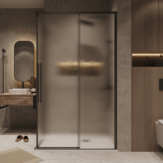 Душевое ограждение Grossman Galaxy 90х70 см 300.K33.01.9070.21.02, чёрный/шиншилла фото 5