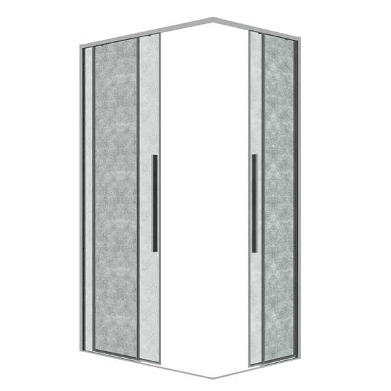 Душевое ограждение Grossman Galaxy 90х70 см 300.K33.01.9070.10.02, хром/шиншилла фото 2