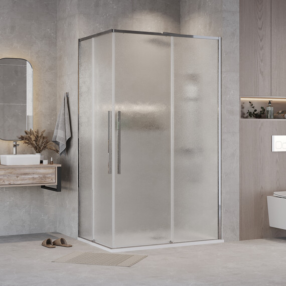 Душевое ограждение Grossman Galaxy 90х70 см 300.K33.01.9070.10.02, хром/шиншилла фото 3