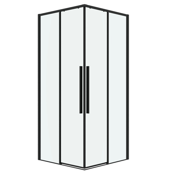 Душевое ограждение Grossman Galaxy 90х90 см 300.K33.01.9090.21.00, чёрный/прозрачное фото 