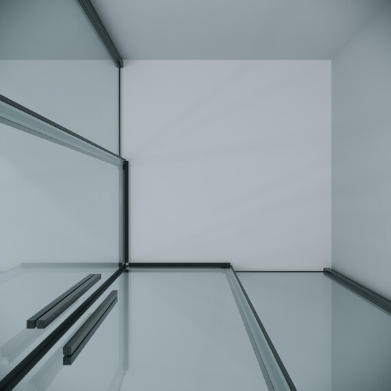 Душевое ограждение Grossman Galaxy 90х90 см 300.K33.01.9090.42.00, оружейная сталь/прозрачное фото 7