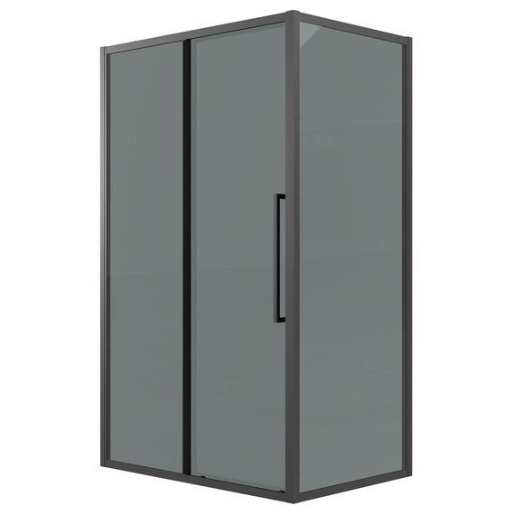 Душевое ограждение Grossman Cosmo 120х80 см 120.K33.02.1280.21.10, чёрный/тонированное фото 