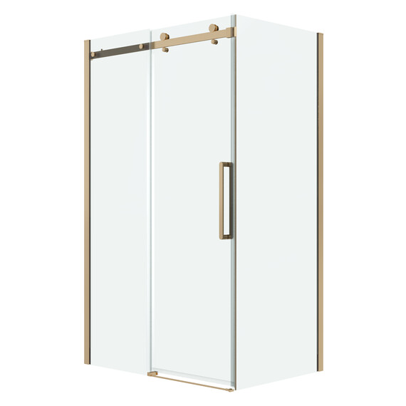 Душевое ограждение Grossman Classic 110х70 см 120.K33.04.1190.32.00 (стекло 8 мм) золото/прозрачное фото 