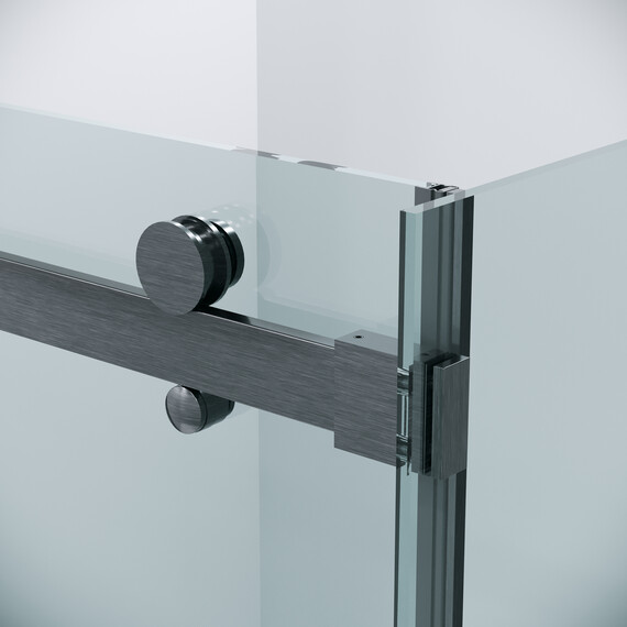 Душевое ограждение Grossman Classic 110х80 см 120.K33.04.1180.42.00 (стекло 8 мм) оружейная сталь/прозрачное фото 7