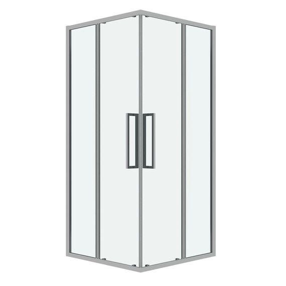 Душевое ограждение Grossman Cosmo 100х100 см 300.K33.02.1010.10.00, хром/прозрачное фото 