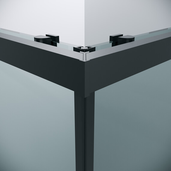 Душевое ограждение Grossman Cosmo 90х90 см 300.K33.02.9090.21.00, чёрный/прозрачное фото 8