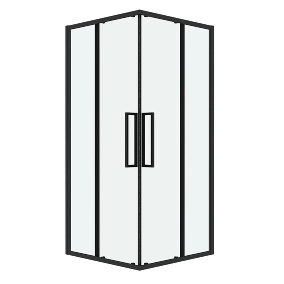 Душевое ограждение Grossman Cosmo 90х90 см 300.K33.02.9090.21.00, чёрный/прозрачное фото 